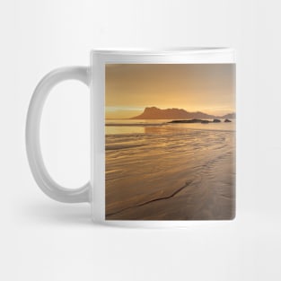 Golden light at beach in Borneo Bako national park Malaysia Mug